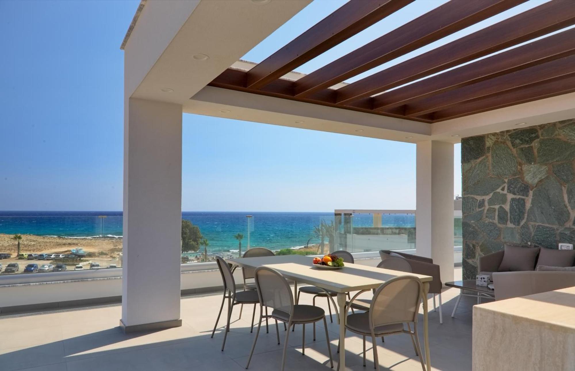 Beachfront Luxury Villa Idania Айя Напа Екстериор снимка