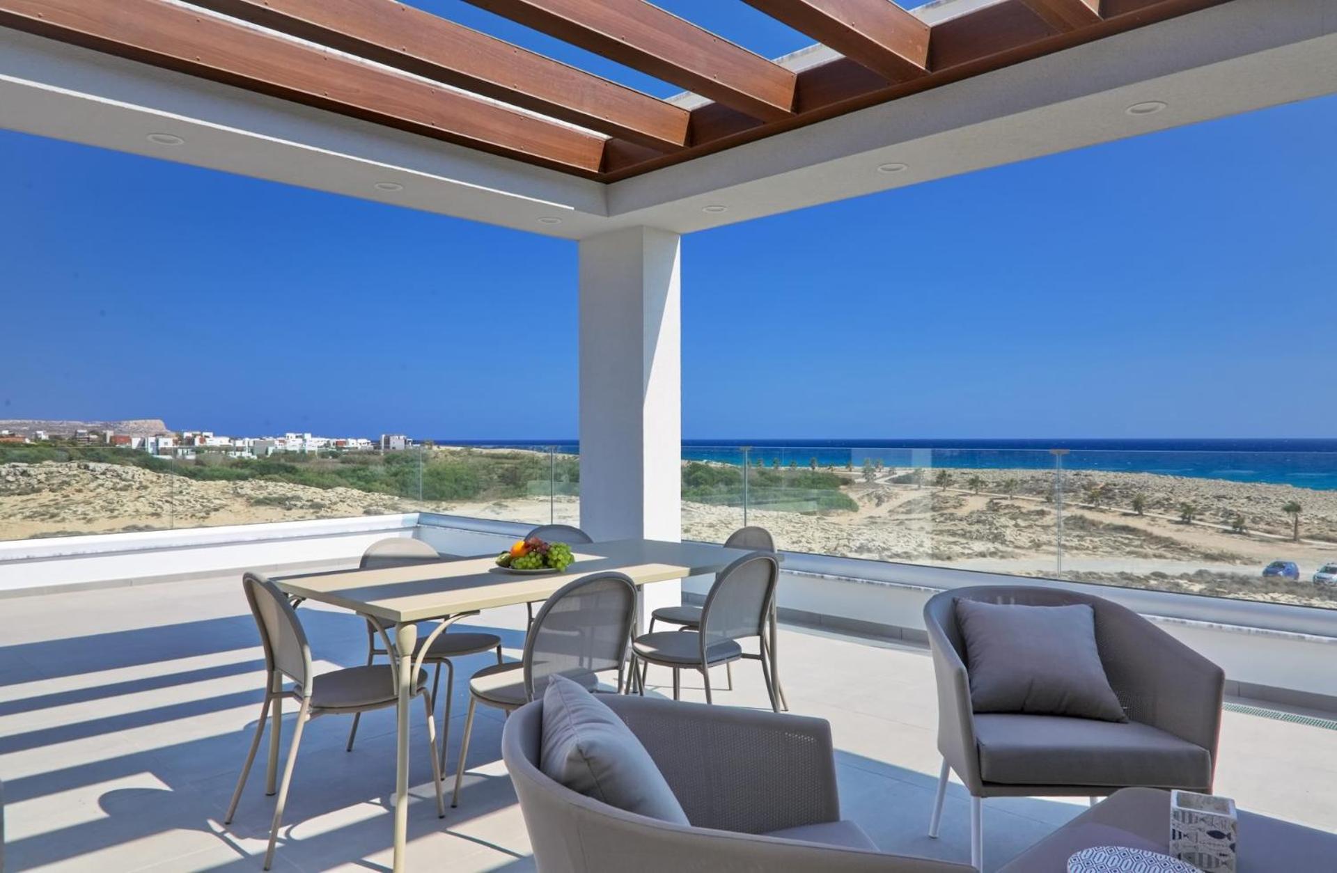 Beachfront Luxury Villa Idania Айя Напа Екстериор снимка